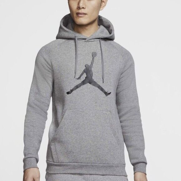 Mens Nike Air Jordan Jumpan Pullover Hoodie Logo Fleece - Picture 1 of 6